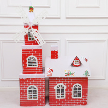 Christmas Snow House Snowhouse Big Number Christmas House Christmas Decorations Large Hotel Mall Arranged Prop Swing