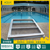 Swimming pool drainer round square main drainage pool bottom water outlet 304 stainless steel square main drainer