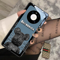 Printed new bear suitable for Huawei mate40pro mobile phone shell mate30pro protective sleeve mate30 female section 40 lovers mate20pro glass pro