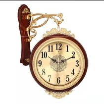 New European Style Modern Living Room Boutique Hanging Clock Watches Mute Art Fashion Nordic Wind Bifacial Creative Home