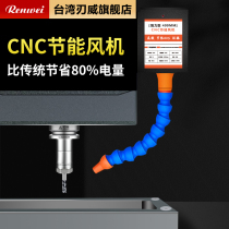renwei CNC energy-saving fan computer gong turbocharger machining center strong blow iron pin fan