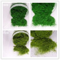 Artificial simulated moss green grass powder nylon fake moss powder micro landscape DIY sand table making accessories grass