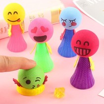Luminous decompression jumper small man toy jumping toy small man elastic doll bounce bounce elf a jump jump man