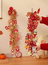 Year of the Rabbit New Year holiday decoration pendant home interior simulation three-dimensional fortune red fruit porch wall decoration door hanging