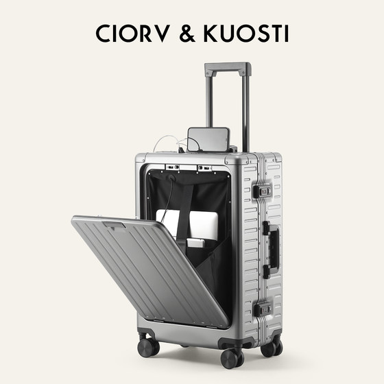 Front open cover all aluminum magnesium alloy suitcase for men and women new business boarding trolley case large capacity travel suitcase
Front open cover all aluminum magnesium alloy suitcase for men and women new business boarding trolley case large capacity travel suitcase