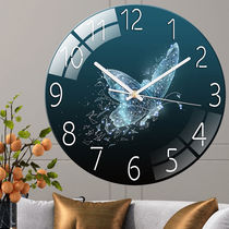 Net Red Eurostyle clock Living room free of punch hanging clock clock home mute bedroom quartz clock atmospheric creative hanging table