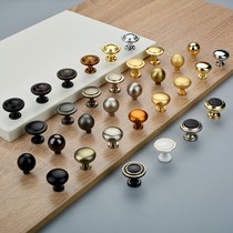 Sophia wardrobe door pearl nickel ball handle drawer single hole round handle modern minimalist cabinet black