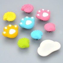 Sophia Baiyun childrens cabinet door shell puller conch cabinet drawer cute cats claw bear paw cartoon eco-friendly
