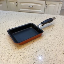 Pot Bao Foreign Trade Cookware Factory Pick Up Missed Day Style Jade Burning 13 * 18cm flat bottom small frying pan square thick egg burning chicken
