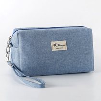 Portable Large Capacity Travel Makeup Packs Ins Wind Mesh Red Waterproof Wash Toiletry Bag Hands With Carry-on Cosmetics containing box