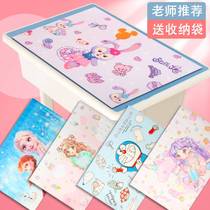 Cute silicone cushion pupil table insulation mat tablemat first grade cartoon tablecloth waterproof washing