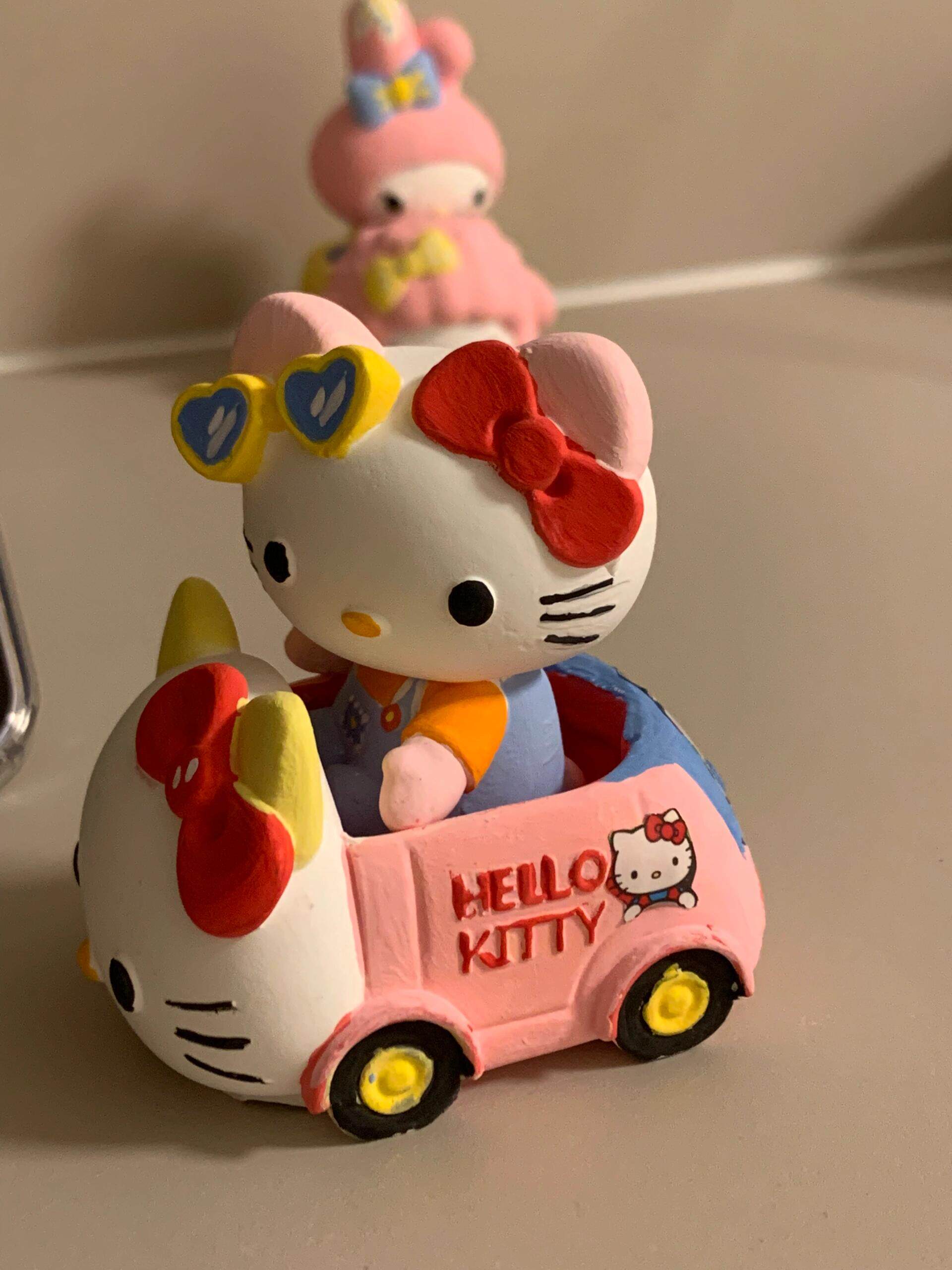 hollykitty石膏娃娃涂色白胚模具手工diy彩绘颜料封层亮油网红