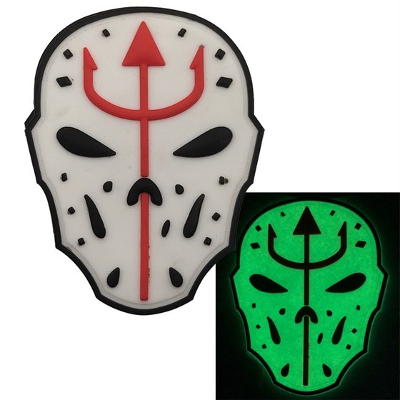 Jason Mask Trident Navy Seal Morale PVC Armbrella Tactical Backpack 스티커 벨크로 배지 Jason Mask Trident Navy Seal Morale PVC Armbrella Tactical Backpack 스티커 벨크로 배지