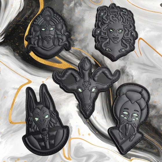 Shiva Medusa Baphrod Anubis Velcro 배지 PVC 고무 스탬프 완장 배낭 팁 사기 스탬프 Shiva Medusa Baphrod Anubis Velcro 배지 PVC 고무 스탬프 완장 배낭 팁 사기 스탬프