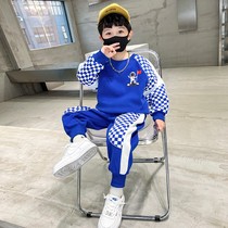 Boys' autumn recreational fit suit 2022 new middle school boy spring and autumn chess game boy handsome two sets