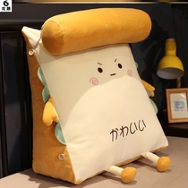 Bed-headed pillow-bed with triangular cervical vertebrae clip leg for long strip of bed-bed protective neck removable