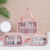 Makeup packaging cosmetics storage bag portable portable large-capacity Korean version of the student girl heart waterproof wash bag