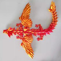 Flying Dragon Joint Dragon Creative Crystal Shenlong Ornament Hand Figure Gift Model 3D Printing Toy Crystal Dragon Wings