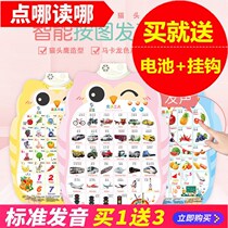 Young childrens early education pinyin learning machine artifact point reading sound book one 1 year old 2 sound boy baby educational toy