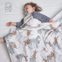 721 Planet Baby Cover Blanket Double gauze Summer Bamboo Fiber Generous Towel baby Quilt Cuddling two clothes