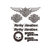 Scooter modification accessories decoration electric car motorcycle sticker film decal Harley decorative sticker