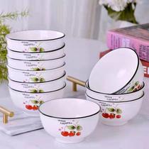 Chiken 10 with thick anti - hot ceramic bowl household rice bowl small bowl of Nordic dishwasher microwave oven is simple