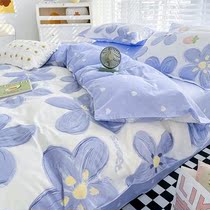 South Tongjia Four pieces of full cotton 100 pure cotton official flagship store percentily spring net red ins wind sheet