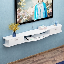Wall-mounted TV cabinet Modern improvised furniture Living room Bedroom set-top box Small family type hanging wall hanging cabinet wall cabinet