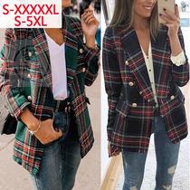 Woolen clothes large size double-sided Plaid loose edge lo