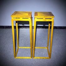 Golden Silk Nanwood Flower Shelf Small Leaf Zhen Nan Full Solid Wood Imitation Ancient New Chinese Style Floor Shelf Living Room Light Lavish Bonsai Rack