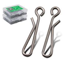 50-100pcs box Stainless Steel Hook Fast Clip Lock Snap Swive