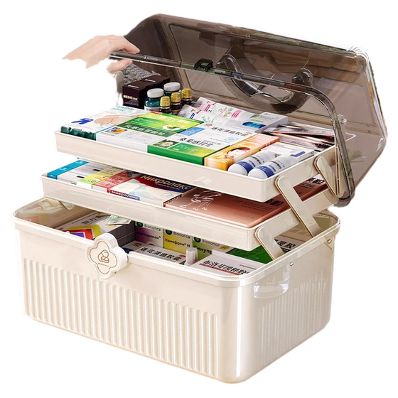 Medicine box home medical box multi-layer large-capacity household medicine storage box commonly used medicine classification multi-layer handheld cabinet
Medicine box home medical box multi-layer large-capacity household medicine storage box commonly used medicine classification multi-layer handheld cabinet
