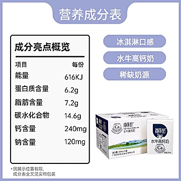 【百菲酪】水牛高钙奶200ml*10盒[8元优惠券]-寻折猪