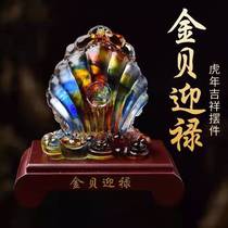 Taoyun Pavilion Jinbei Yinglu Baoyi Glass Decoration Living Room Bedroom Lucky 2022 Year of the Tiger Mascot Decoration