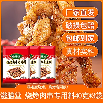 【稳定签到】烤肉专用料40g3包[2元优惠券]-寻折猪