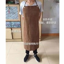 Cowhide apron welding special work clothes wear-resistant heat insulation anti-scalding high temperature protective clothing coat whole leather labor insurance