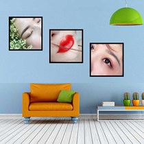 Han-style semi-decorative pictorial embroidered hanging painting beauty salon photo decoration Xuanguan Mural