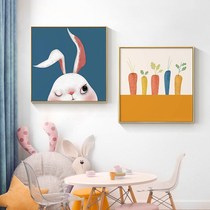Nordic Living Room Dining Room Restaurant Decoration Painting Cozy Bedroom Bedside Hanging Paintings Cartoon Cute Mural Personality Children House Wall Painting