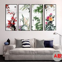 Living room decoration painting Meranzhu Chrysanthemum Decoration Painting Hanging Picture Book House Hanging Painting Aisle Corridor Hanging Painting Business Owner Hanging Painting