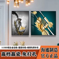 Restaurant Decoration Painting Modern Minimalist Hall Hung Painting Dining Room Dining Room Table Background Wall Wall Mural Kitchen Hot Melt Crystal Porcelain Painting