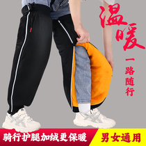 Electric Car Motorcycle Protection Kneecap Warm Bike Winter Riding Knee Anti-Chill Windproof Leg God Instrumental Wind and Men