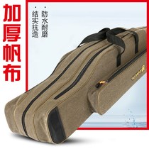 Canvas Rod Bag Canvas Fishing Rod Bag Sea Rod Bag Large Belly Bag Waterproof Wear Fishing Bag Special Price Clearance Large Capacity Fish