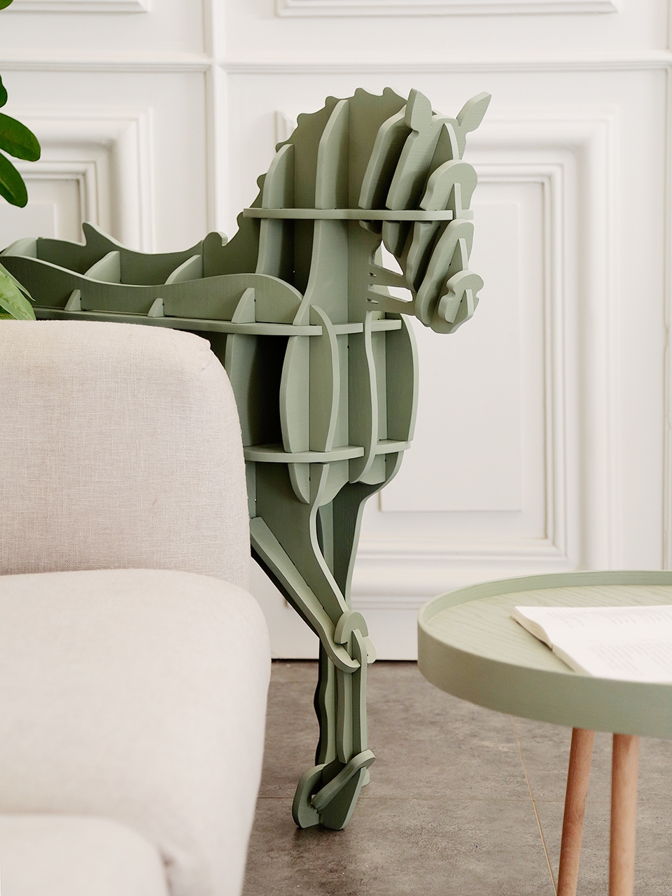 家里转角空着浪费？此实木书柜真香了