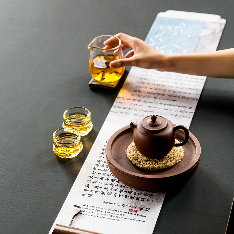 Huai velvet tea table cloth zen tea tray table flag made tea tea art household table MATS kung fu tea accessories