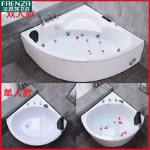 Farnsa Sanitary Triangle Fan-shaped Bath Double Household Adult Surf Massage Constant Temperature