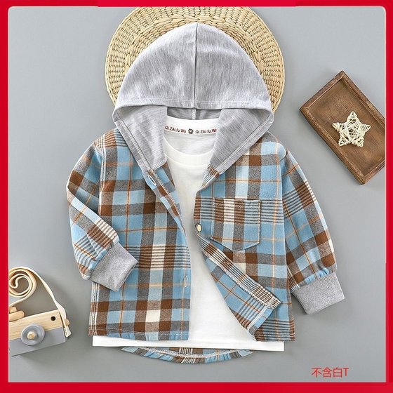 Bala clearance children's long-sleeved shirt plaid boys spring and autumn top cardigan girls fashionable shirt children spring Bala clearance children's long-sleeved shirt plaid boys spring and autumn top cardigan girls fashionable shirt children spring