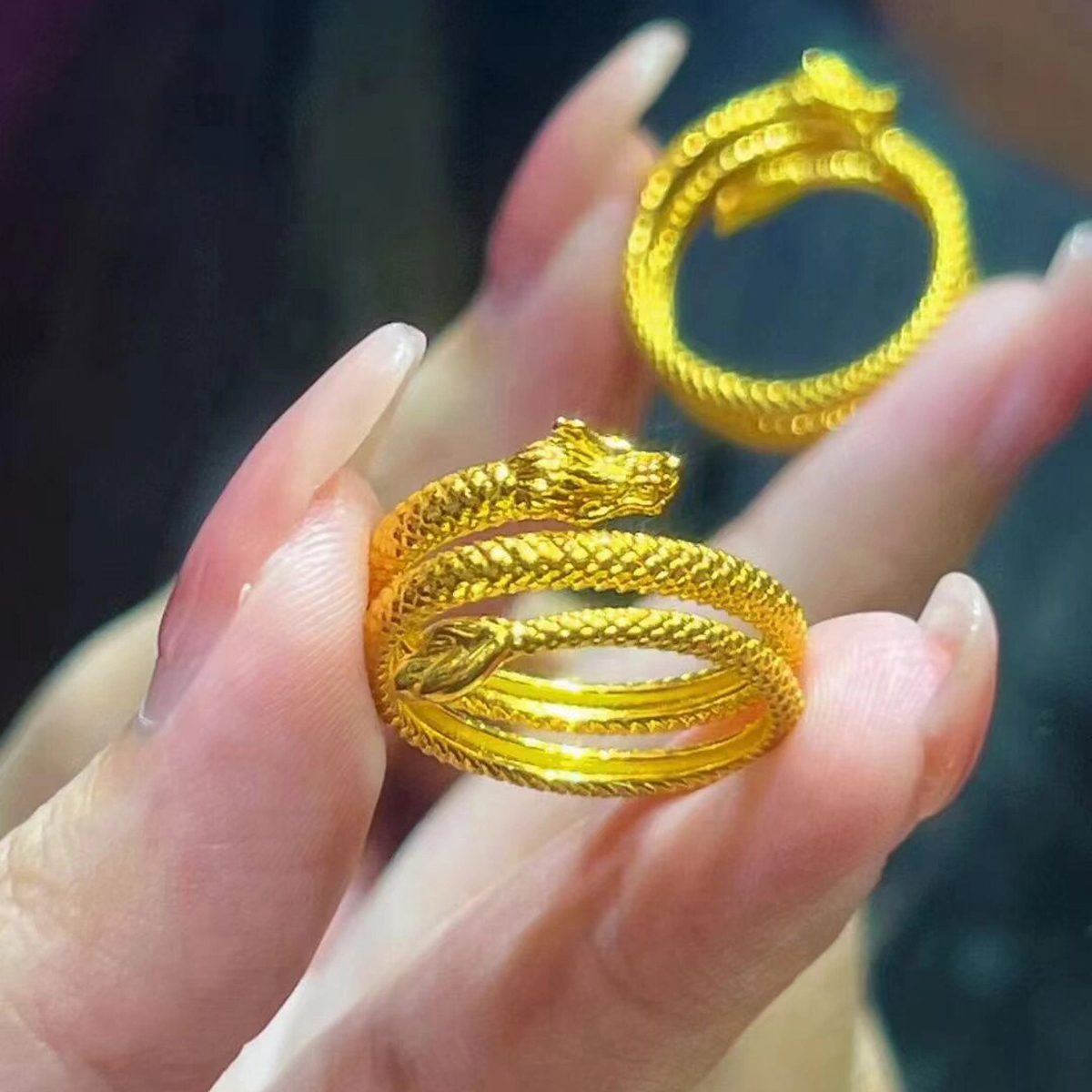 24K 24金　車花 指輪 足金999刻印入り 24K 24金 車花 指輪 足金999刻印入り 24K 24金 ひょうたんの