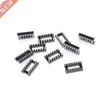 10PCS 14Pin DIP SIP Round IC Adaptor Sockets Solder Type Pla