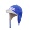 Голубая вельветовая бейсболка + шлем