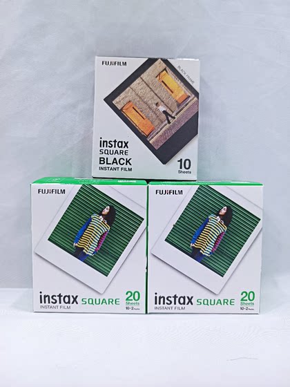 후지 폴라로이드 SQ10/SQ6/SQ20/SQ-3 프린터 범용 사각형 흰색 가장자리 무지개 사진 용지 후지 폴라로이드 SQ10/SQ6/SQ20/SQ-3 프린터 범용 사각형 흰색 가장자리 무지개 사진 용지